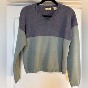 Color Block Thick Knit Sweater